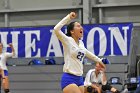 Volleyball vs MHC  Wheaton Women's Volleyball vs Mount Holyoke College. - Photo by Keith Nordstrom : Wheaton, Volleyball